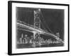 Suspension Bridge Blueprint III-Ethan Harper-Framed Art Print