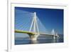 Suspension Bridge Crossing Corinth Gulf Strait, Greece. is the World's Second Longest Cable-Stayed-ollirg-Framed Photographic Print
