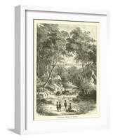 Suspension Bridge in Borneo-null-Framed Giclee Print