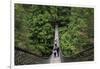 Suspension bridge, Lynn Canyon Park, Vancouver, British Columbia, Canada, North America-Richard Cummins-Framed Premium Photographic Print