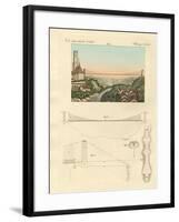 Suspension Bridge of Freiburg in Switzerland-null-Framed Giclee Print