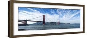 Suspension Bridge over Pacific Ocean, Golden Gate Bridge, San Francisco Bay, San Francisco-null-Framed Photographic Print