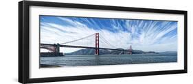 Suspension Bridge over Pacific Ocean, Golden Gate Bridge, San Francisco Bay, San Francisco-null-Framed Photographic Print