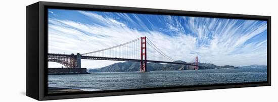 Suspension Bridge over Pacific Ocean, Golden Gate Bridge, San Francisco Bay, San Francisco-null-Framed Stretched Canvas
