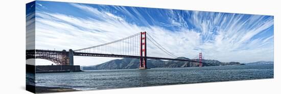 Suspension Bridge over Pacific Ocean, Golden Gate Bridge, San Francisco Bay, San Francisco-null-Stretched Canvas