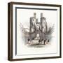 Suspension Bridge over the Conwy Estuary, Wales, C1840-Newman & Co-Framed Premium Giclee Print