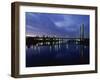 Suspension Bridge, Tacoma, Washington, USA-null-Framed Premium Photographic Print
