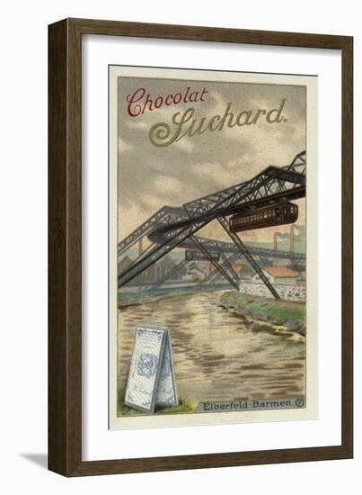 Suspension Railway Between Elberfeld and Barmen, Germany-null-Framed Giclee Print