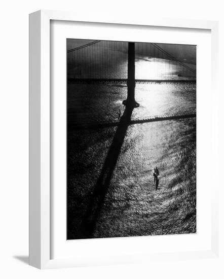 Suspension Tower of the Golden Gate Bridge at Sunrise-Margaret Bourke-White-Framed Photographic Print