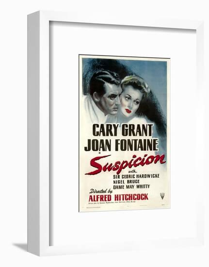 Suspicion, Cary Grant, Joan Fontaine, 1941-null-Framed Photo