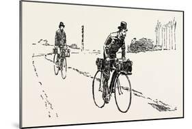 Suspicious Characters on the Franco-German Frontier, Bicycle, Bicycles, 1888-null-Mounted Giclee Print