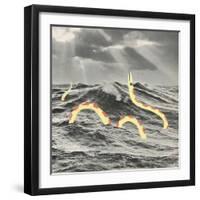 Suspicious Snake-Danielle Kroll-Framed Giclee Print