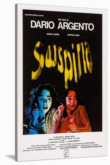 Suspiria, Italian Poster Art, Jessica Harper, 1977-null-Stretched Canvas