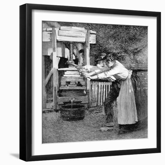 Sussex Cider Press-null-Framed Art Print