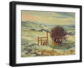 Sussex Stile, Winter, 1996-Robert Tyndall-Framed Giclee Print