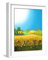 Sussex Wheatfields, 1995-Larry Smart-Framed Giclee Print