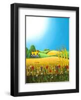 Sussex Wheatfields, 1995-Larry Smart-Framed Premium Giclee Print