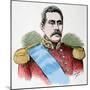 Susuga Malietoa Laupepa (1841-1898). Ruler of Samoa. Engraving. Colored.-Tarker-Mounted Photographic Print