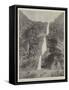 Sutherland Falls, Near Milford Sound, New Zealand, the Highest Waterfall in the World-null-Framed Stretched Canvas