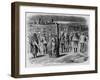 Sutler's Store at Fort Dodge, Kansaa. Sketched by Theodore R. Davis.-null-Framed Giclee Print