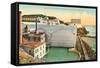 Sutro Baths, Cliff House, San Francisco, California-null-Framed Stretched Canvas