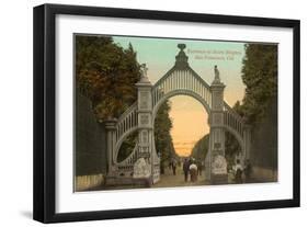 Sutro Heights Entrance, San Francisco, California-null-Framed Art Print