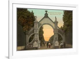 Sutro Heights Entrance, San Francisco, California-null-Framed Art Print