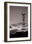 Sutro Tower in Black and White-Vincent James-Framed Photographic Print