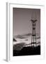 Sutro Tower in Black and White-Vincent James-Framed Photographic Print