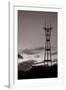 Sutro Tower in Black and White-Vincent James-Framed Photographic Print