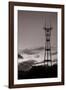 Sutro Tower in Black and White-Vincent James-Framed Photographic Print