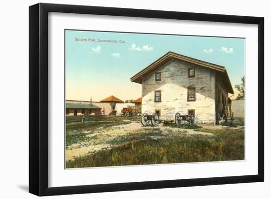 Sutter's Fort, Sacramento-null-Framed Art Print