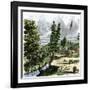 Sutter's Mill, Site of James Marshall's Discovery of Gold in California, c.1848-null-Framed Giclee Print