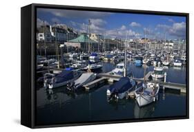 Sutton Harbour Marina, Plymouth, Devon, England, United Kingdom, Europe-Rob Cousins-Framed Stretched Canvas