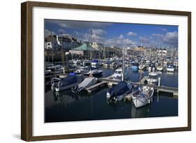 Sutton Harbour Marina, Plymouth, Devon, England, United Kingdom, Europe-Rob Cousins-Framed Photographic Print