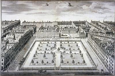 Bird's-Eye View of Leicester Square, Westminster, London, C1750
