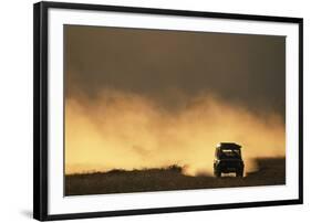 Suv Driving across Savanna-null-Framed Photographic Print