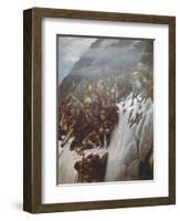 Suvorov's Army Crossing the Alps in 1799, 1899-Vasilii Ivanovich Surikov-Framed Giclee Print