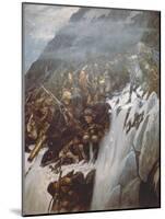 Suvorov's Army Crossing the Alps in 1799, 1899-Vasilii Ivanovich Surikov-Mounted Giclee Print