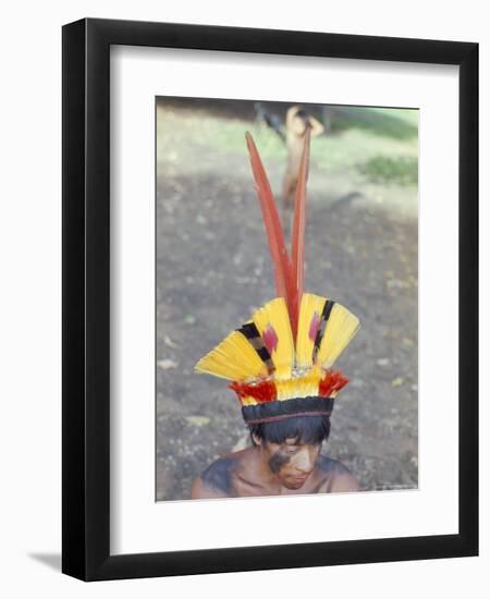 Suya Indian, Brazil, South America-Robin Hanbury-tenison-Framed Premium Photographic Print