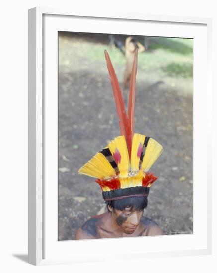 Suya Indian, Brazil, South America-Robin Hanbury-tenison-Framed Photographic Print