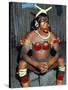 Suya Indian Dressed for Dance, Brazil, South America-Robin Hanbury-tenison-Stretched Canvas