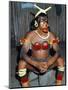 Suya Indian Dressed for Dance, Brazil, South America-Robin Hanbury-tenison-Mounted Premium Photographic Print