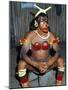 Suya Indian Dressed for Dance, Brazil, South America-Robin Hanbury-tenison-Mounted Photographic Print