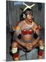 Suya Indian Dressed for Dance, Brazil, South America-Robin Hanbury-tenison-Mounted Photographic Print