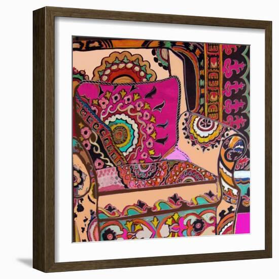 Suzani Chair-Linda Arthurs-Framed Giclee Print