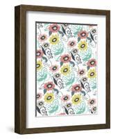 Suzani Floral-Elizabeth Caldwell-Framed Giclee Print