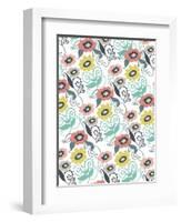 Suzani Floral-Elizabeth Caldwell-Framed Giclee Print