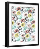 Suzani Floral-Elizabeth Caldwell-Framed Giclee Print