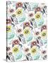 Suzani Floral-Elizabeth Caldwell-Stretched Canvas